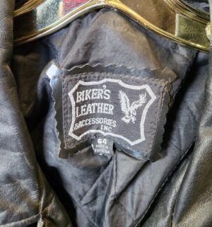 y236- Bikers Leather Motorcycle Jacket Size 64 - Image 2