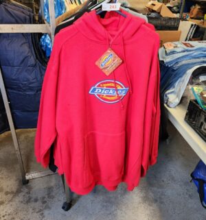 y243- Red Dickies Hoodie Size XL - Image 1