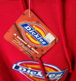 y243- Red Dickies Hoodie Size XL - Image 2