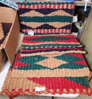 y265- woven door mats - Image 1