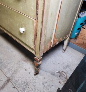 y271- antique 1920s tallboy dresser - Image 5