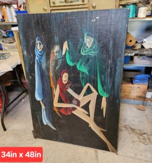 y274- Unique & Mysterious Original Painting. Estimated 1890s to 1910 - Image 1