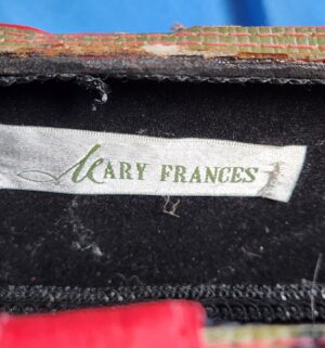 y276- Mary Frances silk beaded handbag - Image 4