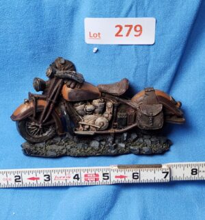 y279- Vintage Indian Chief motorcycle figurine - Image 1