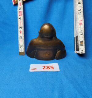 y285- Hotei, Laughing Buddha. Vintage Bronze Figurine - Image 2