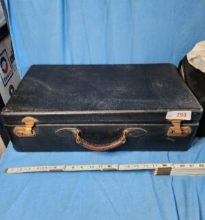 y293- antique leather briefcase early 1900s - Image 1