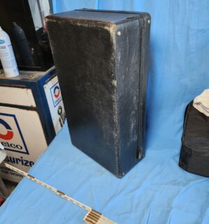 y293- antique leather briefcase early 1900s - Image 3