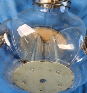 y297- Antique Glass Candy Jar. Great Condition - Image 5