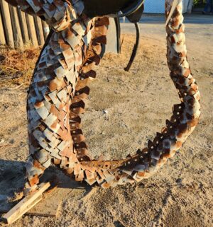 y300- Stunning Metal Sculpture of a Dragon. Locally Made in Fresno. FREE Crane DELIVERY to Fresno/Clovis Area - Image 3