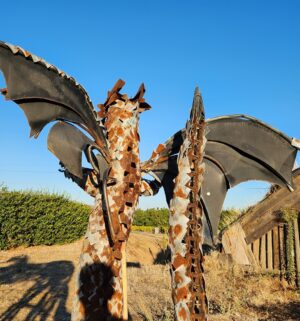 y300- Stunning Metal Sculpture of a Dragon. Locally Made in Fresno. FREE Crane DELIVERY to Fresno/Clovis Area - Image 5