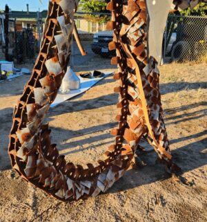 y300- Stunning Metal Sculpture of a Dragon. Locally Made in Fresno. FREE Crane DELIVERY to Fresno/Clovis Area - Image 6