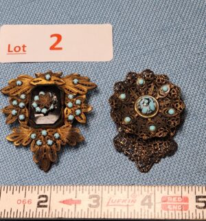 z2- vintage Czechoslovakian dress clips