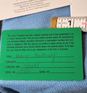 z50- Authentic Gucci Timepieces w/ paperwork - Image 4