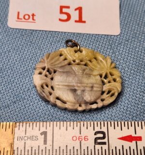 z51- carved jade pendant