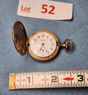 z52- Antique United States Watch Co Pocket Watch. 15 Jewels. Does not run