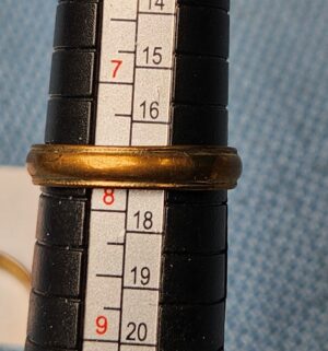 z53- Pair of 18k gold plated rings by Karatclad - Image 3