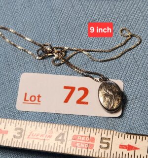 z72- Sterling Silver Chain, Locket