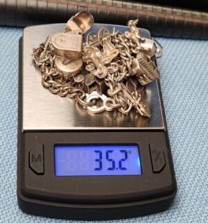 z76- Sterling Silver Charm Bracelet - Image 5