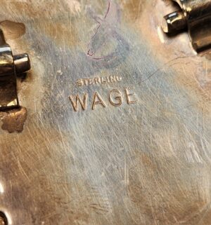 z80- Antique Sterling Silver Wage Buckle - Image 3