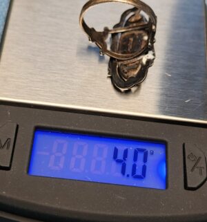 z81- Art Nouveau blister pearl Sterling Silver Ring - Image 4