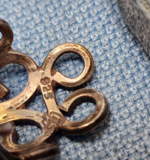 z82- sterling silver Celtic shield knot ring - Image 3