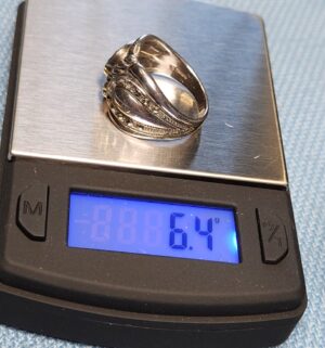 z83- Antique Sterling Silver Ring - Image 5