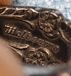 z84- Antique Oneida Melbourne Sterling Silver Ring Conversion - Image 3
