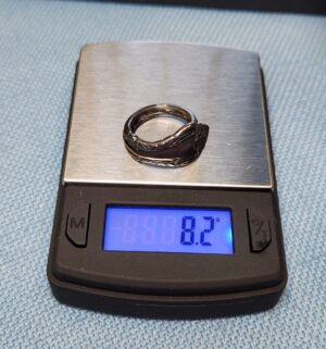 z84- Antique Oneida Melbourne Sterling Silver Ring Conversion - Image 5