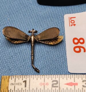 z86- Dragonfly Brooch Sterling Silver Mexico