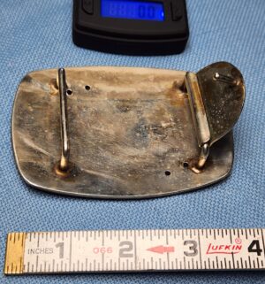 z88- Extra Large Sterling Overlay Buckle - Image 3