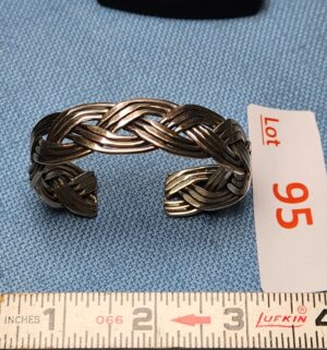 z95- Sterling Silver Braided Bracelet