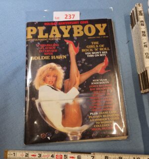 z237- Playboy Jan. 1985. Goldie Hawn