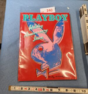 z240- Playboy January 1986 Andy Warhol Cover
