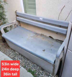 a32- Outdoor Storage Bench