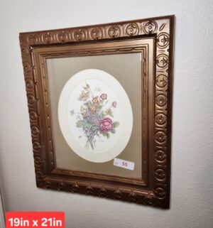 a55- Art in wood frame