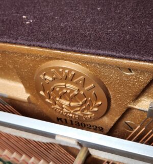a81- Kawai 802-F upright piano in a medium pecan finish. w/ music - Image 13