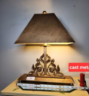 a89- Cast Metal Table Lamp