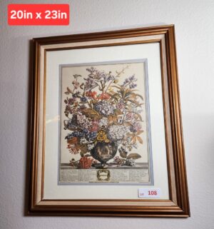 a108- July Flowers Print