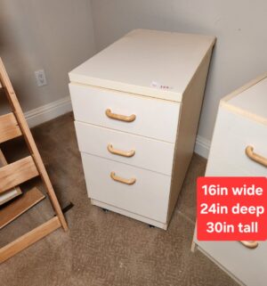 a154- techline 3 drawer nightstand