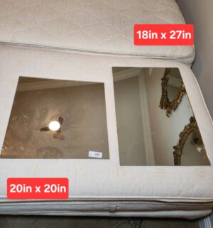 a184- Pair of mirror trays