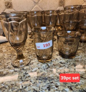 a193- Noritake Sweet Swirl Glasses