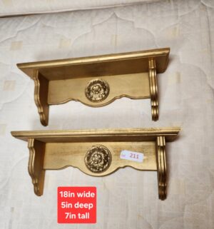 a211- pair of wall shelves