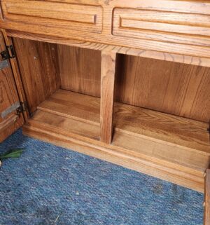 a218- 1 piece Lighted China Hutch. Great Shape - Image 3
