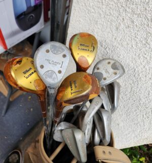 a227- vintage set of golf clubs pga bag - Image 3