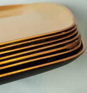 a255- contemp gold plates - Image 3