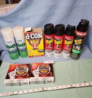 a312- insect sprays. Some are full