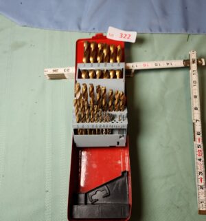 a322- Titanium Drill Bit Set