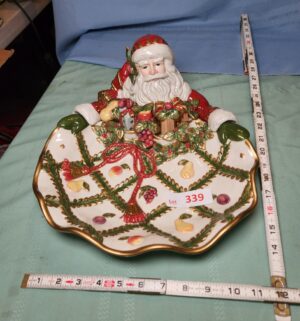 a339- Fitz & Floyd Renaissance Santa Server