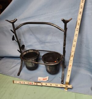 a365- metal double planter