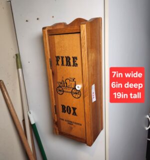 a474- wooden fire box